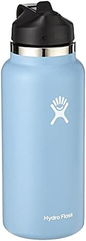 Hydro Flask Wide Mouth Straw Lid - Stainless Steel Reusable Water Bottle - Vacuum Insulated | Amazon (US)