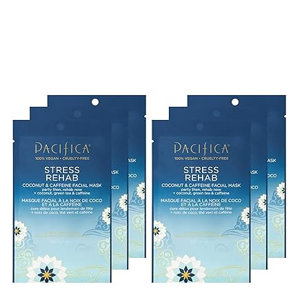Pacifica Beauty Skin Rehab Coconut and Caffeine Facial Mask, Skincare, Green Tea, Puffiness, Face... | Amazon (US)
