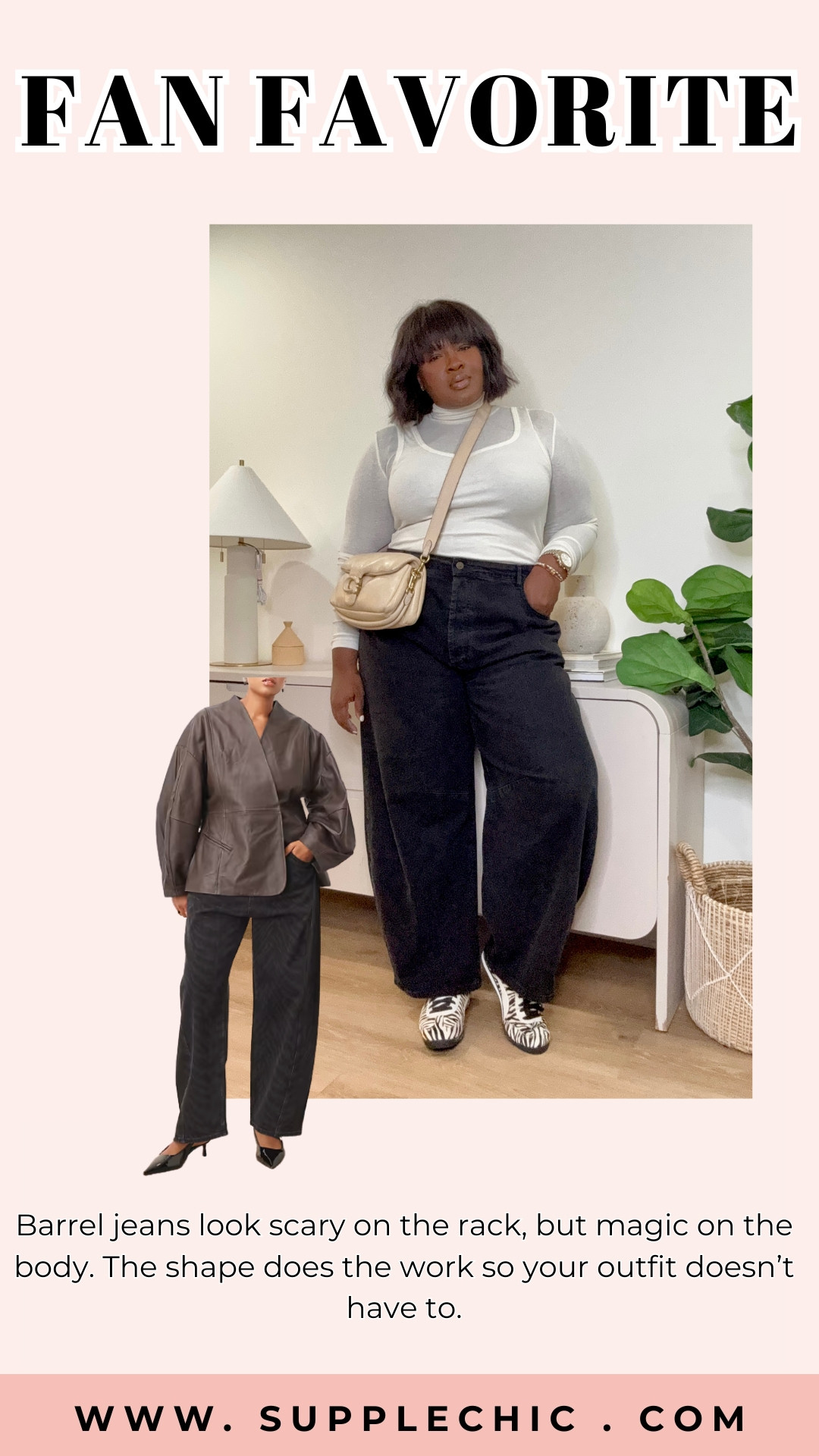 Barrel jeans look scary on the rack, but magic on the body. The shape does the work so your outfit doesn’t have to. #BarrelJeans #DenimTrends #LTKStyle #EverydayDenim #ModernOutfits #CoolGirlStyle #EffortlessFashion #WardrobeStaples #LTKFinds #StreetStyle 

 #LTKgrwm #LTKootd #LTKMidsize