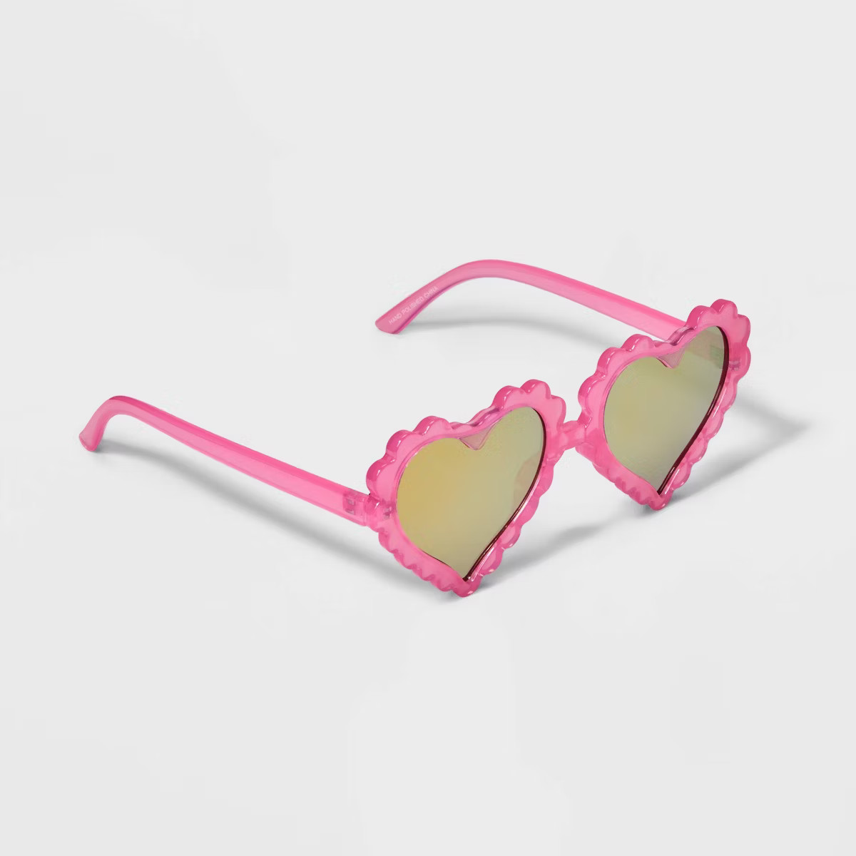 Girls' Scalloped Heart Sunglasses - Cat & Jack™ Pink | Target