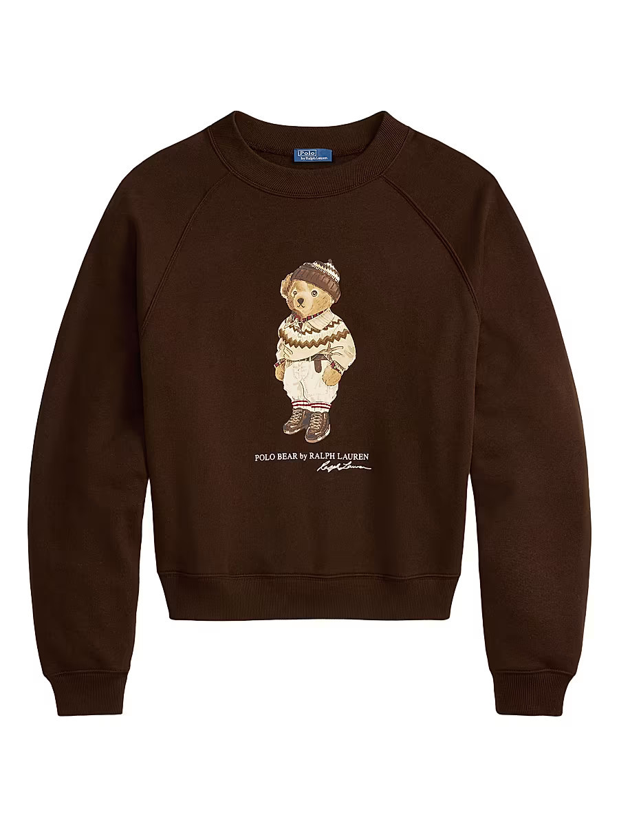 Women's Arctic Polo Bear Sweatshirt - Circuit Brown - Size XS | Saks Fifth Avenue