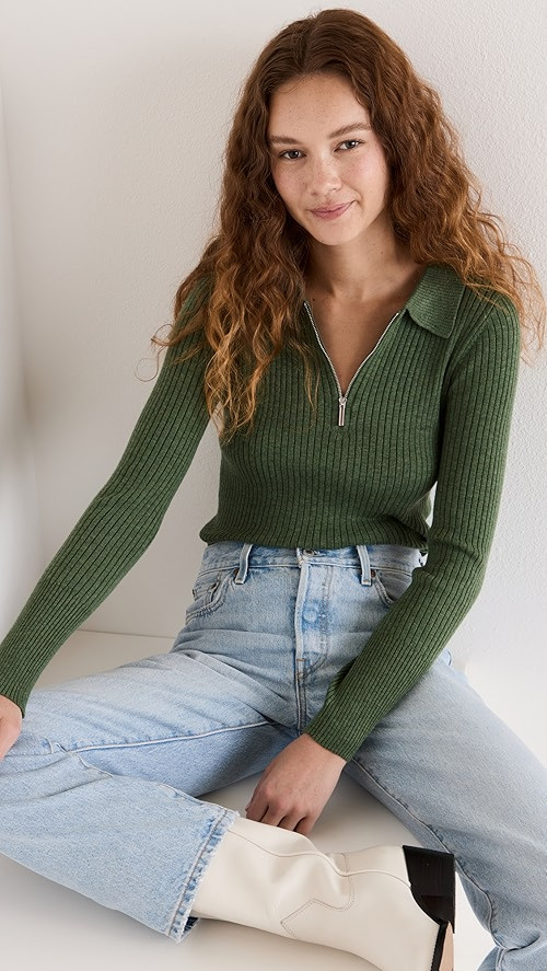 Z Supply Rico Half Zip Pullover | SHOPBOP | Shopbop