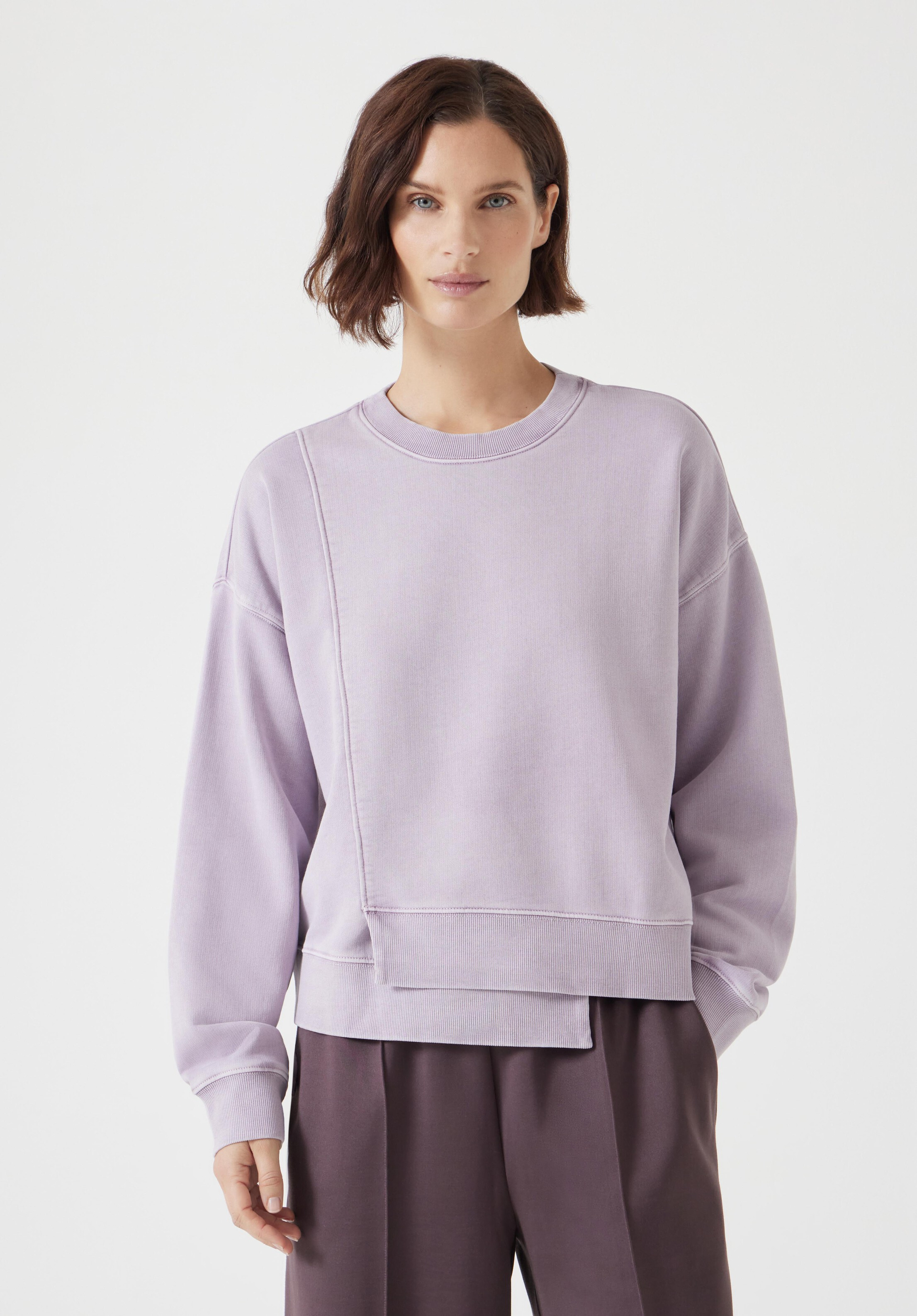 Asymmetric Layered Washed Sweatshirt | Hush UK