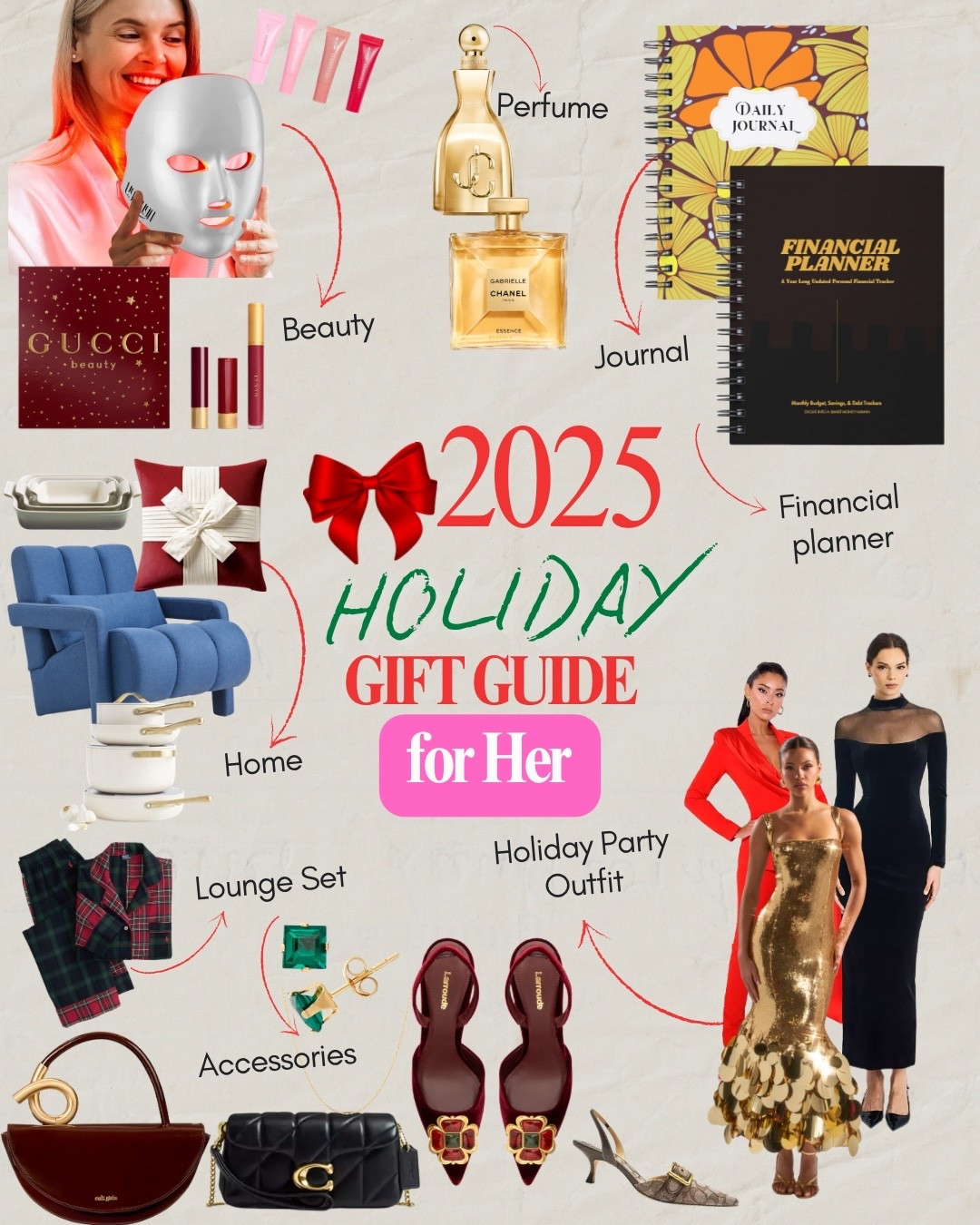 Finding the perfect gift for her isn’t about the price tag, it’s about the feeling 🎁✨
It’s that moment when she opens the box and her whole face lights up because you really saw her. Her style. Her softness. Her strength.
This 2025 Holiday Gift Guide for Her is filled with pieces that feel thoughtful, beautiful, and unforgettable, whether you’re shopping for your wife, sister, mom, best friend, or even treating yourself (because yes… you deserve it too). From timeless handbags and cozy must-haves to beauty favorites and elegant accessories, every item in this edit is chosen to make her feel loved, celebrated, and seen.
No more last-minute panic shopping or guessing what she’ll like. These are gifts she’ll actually wear, use, and cherish , the kind that become her favorites all year long.
Scroll down to shop the full Holiday Gift Guide and find the one that feels like her ✨
 holiday gift guide for her 2025, gifts for women holiday, christmas gifts for her, gift ideas for women, luxury gift ideas for her, affordable holiday gifts women, best gifts for wife, gifts for sister holiday, gifts for mom christmas, women gift guide, fashion gifts for women, beauty gift ideas, handbag gift ideas, cozy gifts for her, ltk holiday gifts, christmas shopping for women


#LTKGiftGuide #LTKHoliday