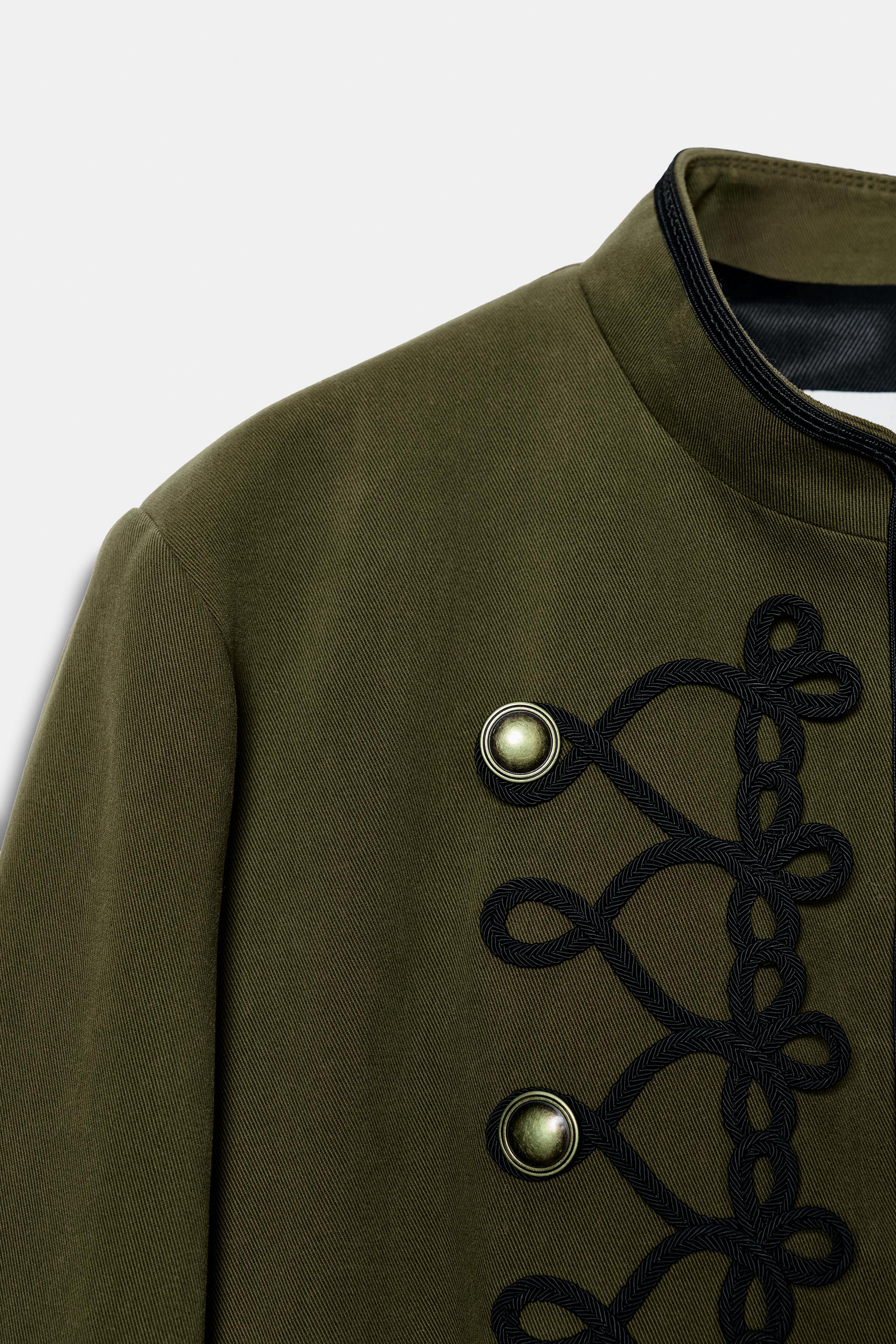 BLAZER WITH EPAULETS AND FIREMAN CLASP | Zara US