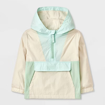 Toddler Boys' Solid Colorblock Anorak Jacket - Cat & Jack™ | Target