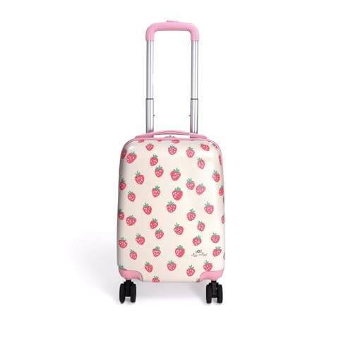 Itzy Ritzy Toddler Suitcase with Adjustable Handle, 360-Degree Spinner Wheels, 2 Interior Compartments and Hard Shell Design; Perfect Kids Luggage with Wheels for Ages 3 and Up (Strawberry) | Amazon (US)