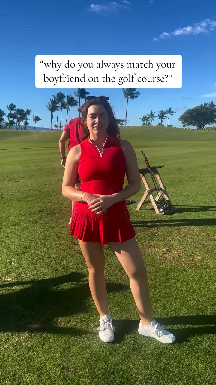 Kim K said it best💅🏼 

items in this video are linked in my LTK in bio🤎
•
•
•
golf, hawaii golf, kona golf, mauna lani, matching outfits