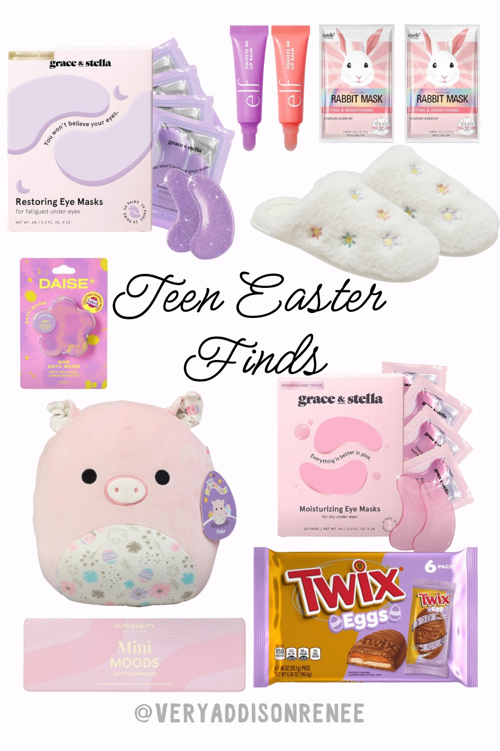 Teen girl Easter basket finds found and made by a teen for other teens! These can also be perfect for tween girls too!

Follow for more!🐣🐇






Easter, Easter basket, gift guide, teen girls, teen girl gift, Easter gifts, Easter gift, Easter gifts for teens, teen girl gift guide, target gifts, Easter crafts, holiday gifts, Easter basket ideas, gift basket, target finds, target Easter finds, teen girl gift, tween gift, teen girl gift guide, tween gifts, tween gift guides, fuzzy slippers, bath bomb, eye mask, Amazon, stuffed animals

#LTKFindsUnder50 #LTKU #LTKFindsUnder100