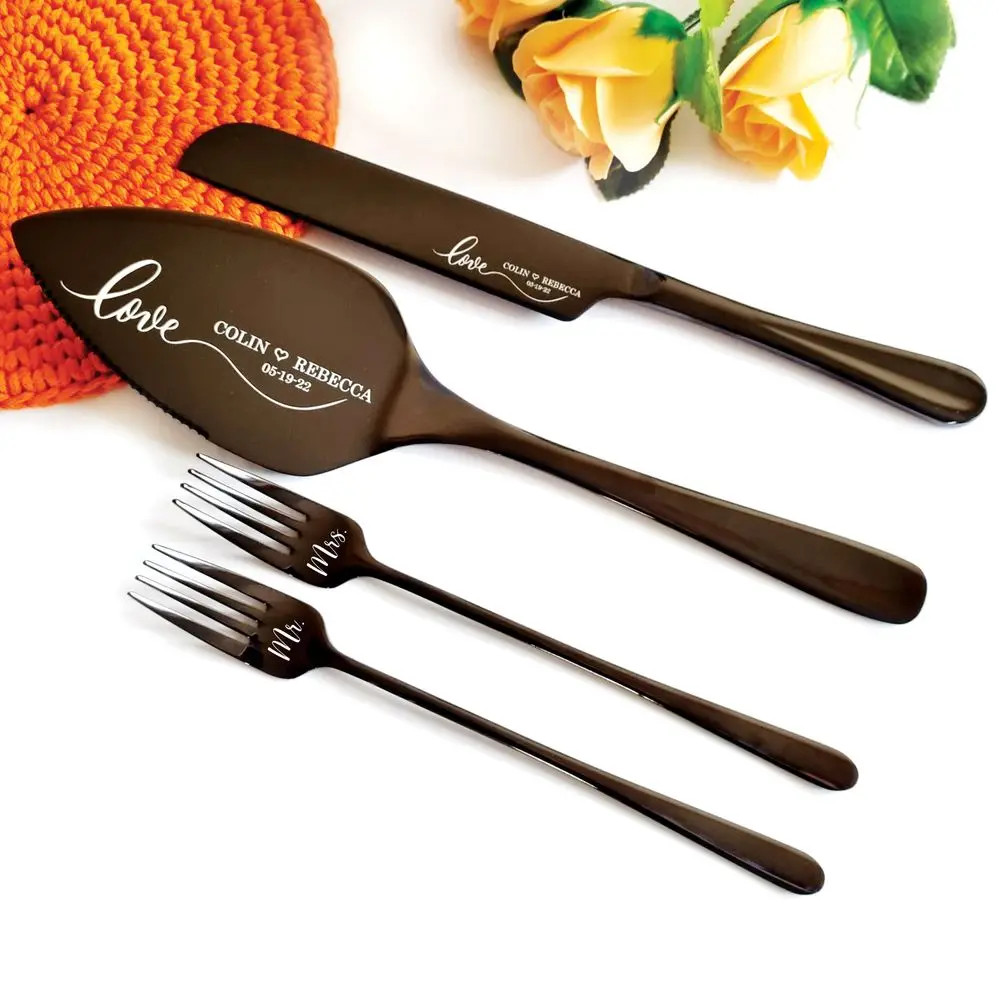 $4.40$9.89-55%Personalized Wedding Cake and Knife Server Set With Forks Wedding Cake Decorattion ... | AliExpress (US)