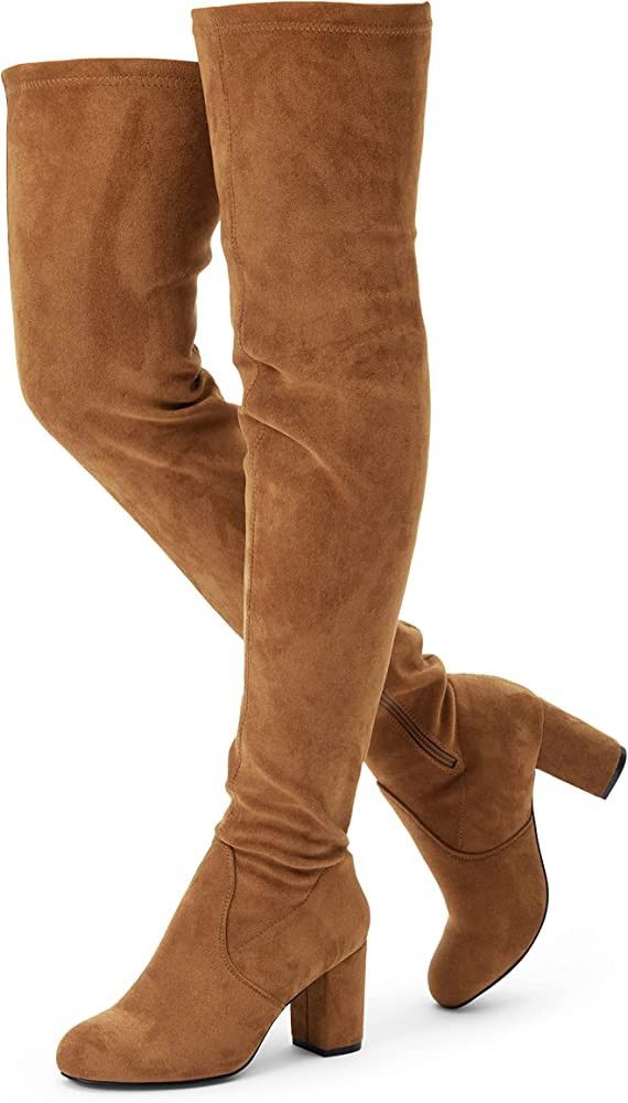 Vepose Women's 992 Thigh High |Over The Knee Boots Suede Long Boot with Inner Zipper | Amazon (US)