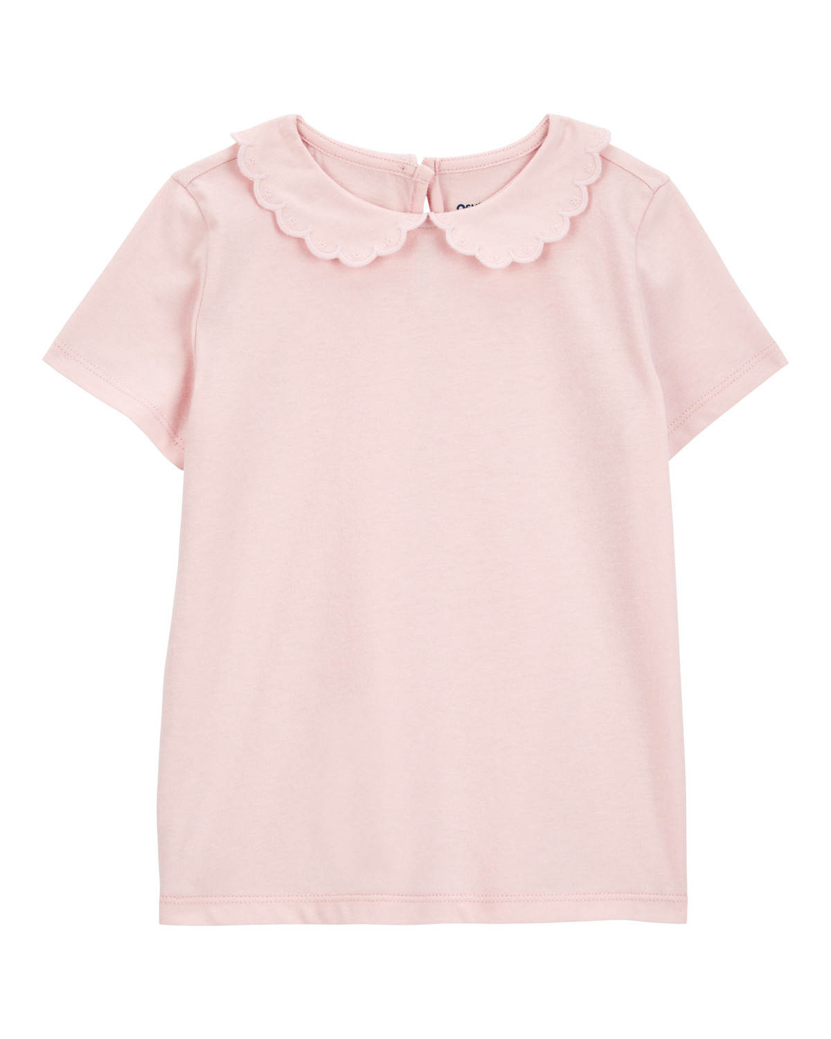 Toddler Scalloped Collar Short-Sleeve Top - Pink | Carter's Inc