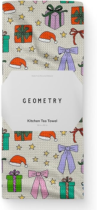 GEOMETRY Christmas Kitchen Towels - Quick Dry Microfiber Cloth Dish Towels for Kitchen Drying - P... | Amazon (US)