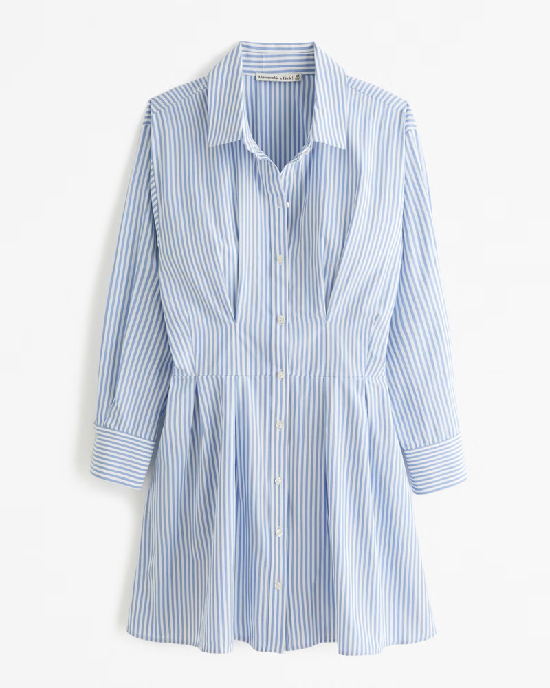 Women's Long-Sleeve Poplin Shirt Dress | Women's Dresses & Jumpsuits | Abercrombie.com | Abercrombie & Fitch US & UK