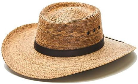 Straw Cowboy Palm Leaf Hat, Sombreros para Hombres de Palma (Natural/No Strap) | Amazon (US)