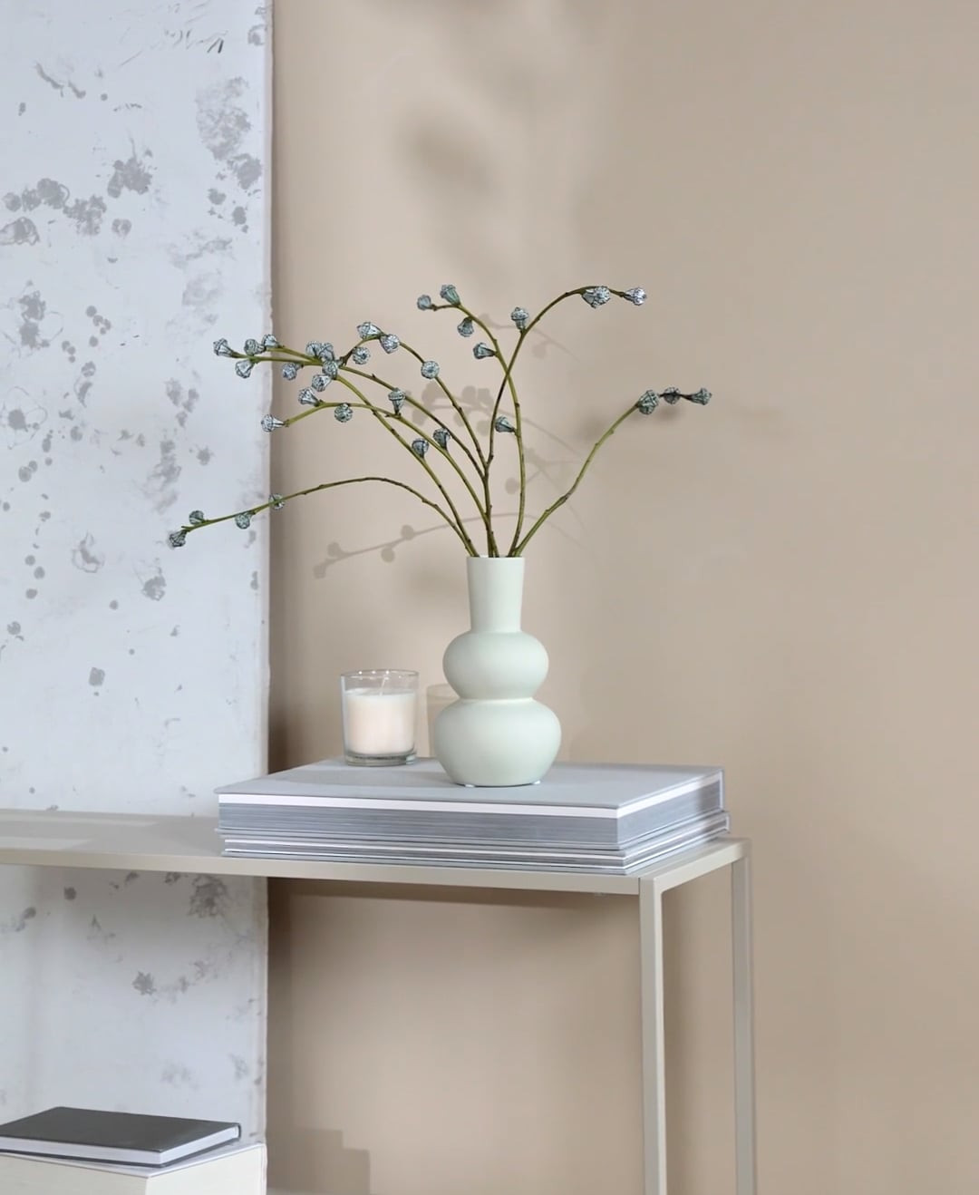 Design vaas Eathan van steengoed in crèmewit | Westwing EU