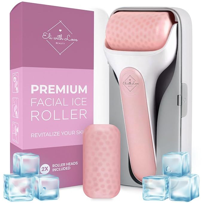 Eli with Love Ice Roller for Face Premium Facial Ice Roller with Carry Case and 2X Rollers for Lo... | Amazon (US)