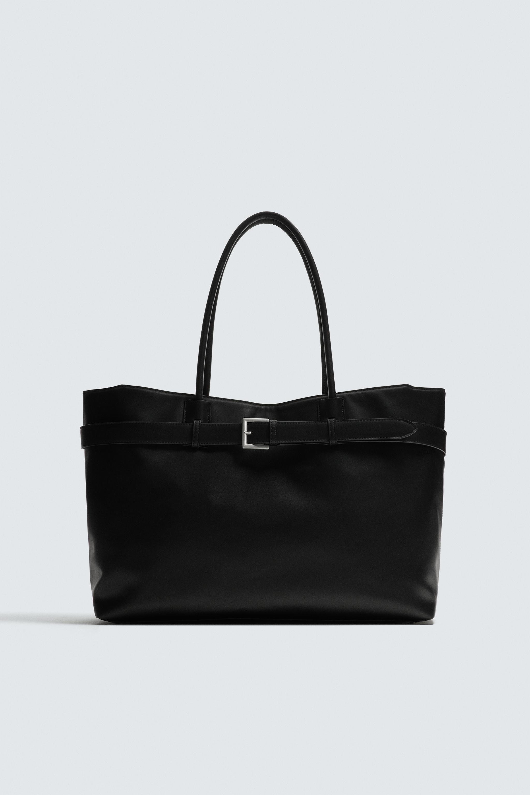 BELT DETAIL SHOPPER BAG | Zara US