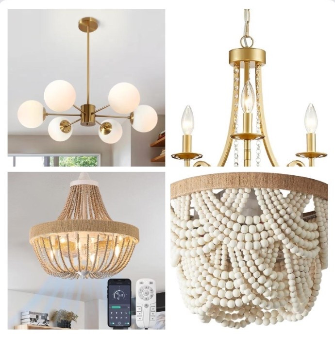 Overhead lighting we used in our home. 