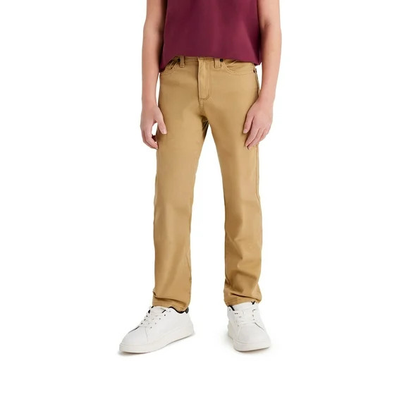 U.S. Polo Assn. Boys Stretch Twill 5-Pocket Straight Fit Pant, Sizes 4-18 | Walmart (US)