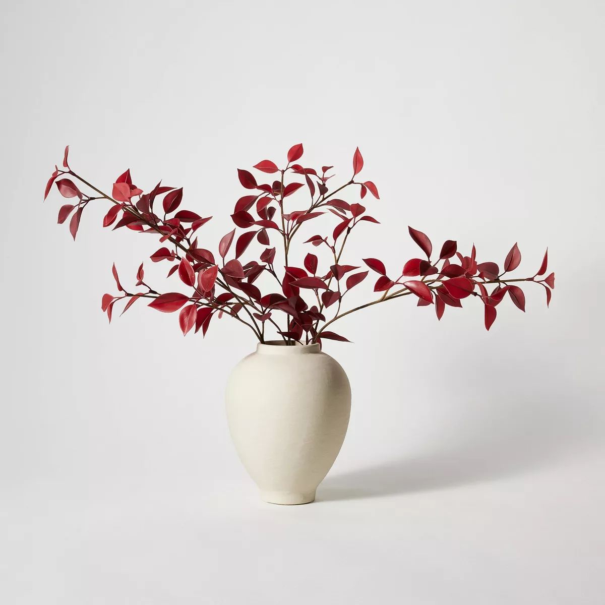 Eucalyptus Leaf Arrangement Burgundy - Threshold™ designed with Studio McGee | Target