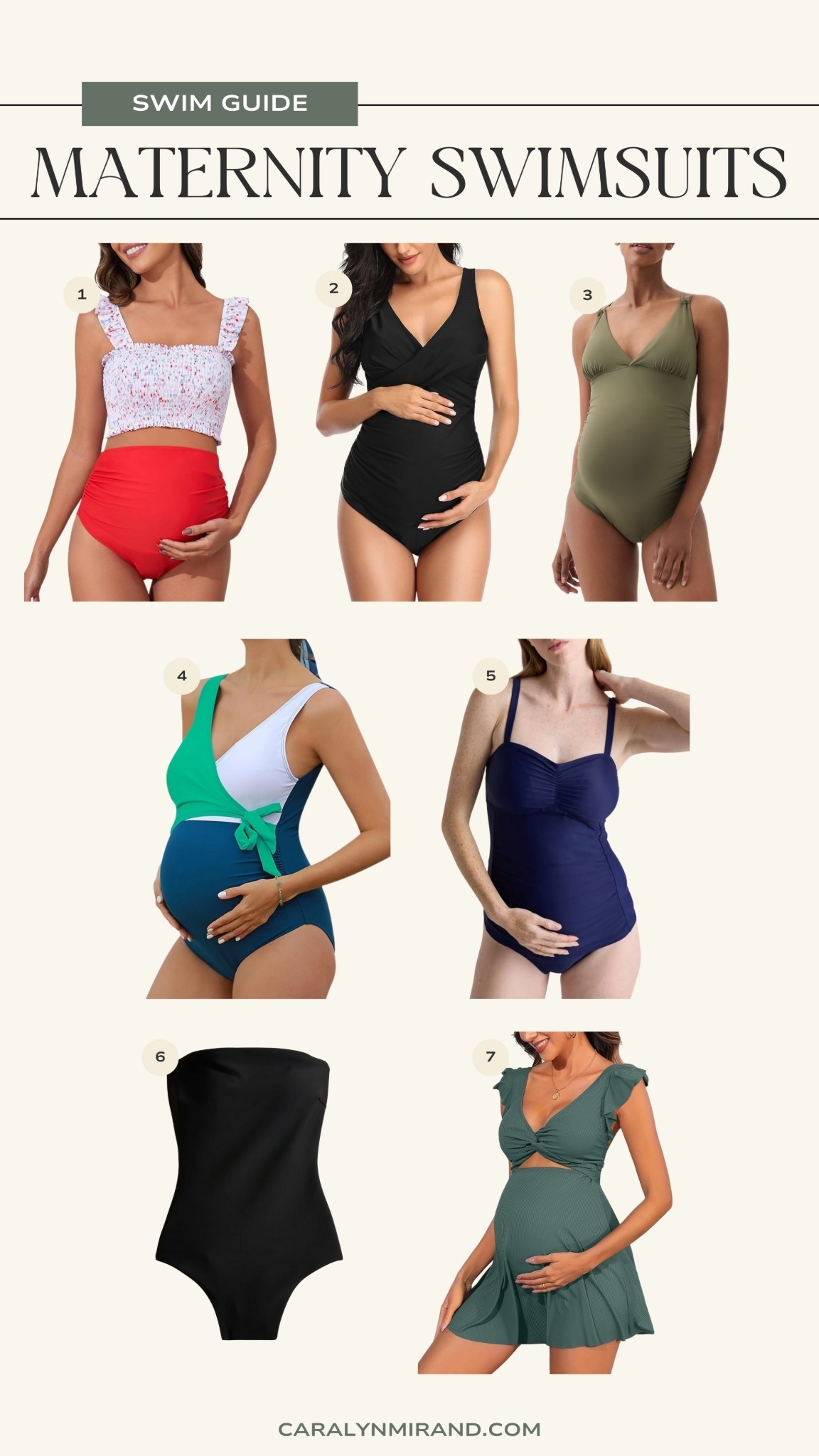 Maternity swimsuits are up on the blog! See CaralynMirand.com for the full swimsuit guide. 

#LTKStyleTip #LTKBump #LTKSwim