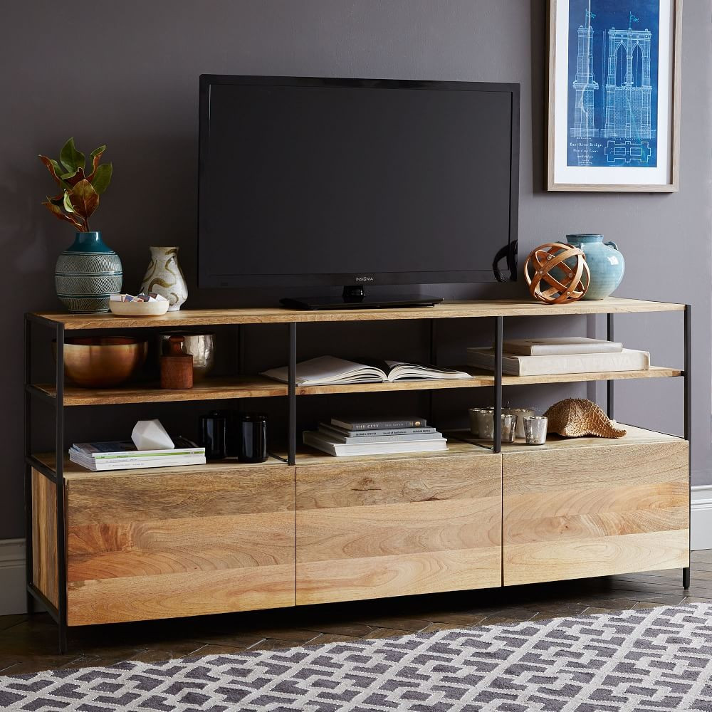Industrial Modular Media Console (67") | West Elm (US)
