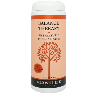 Balance Bath Salt Soak 16oz | Therapeutic Mineral Blend for Emotional Harmony & Clarity | Natural Aromatherapy | Plantlife | Target