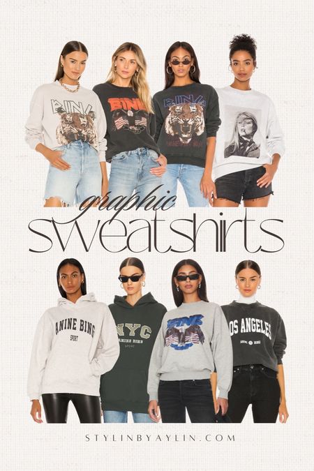 Graphic sweatshirts, oversized sweatshirts, athleisure style #StylinbyAylin 

#LTKSeasonal #LTKstyletip