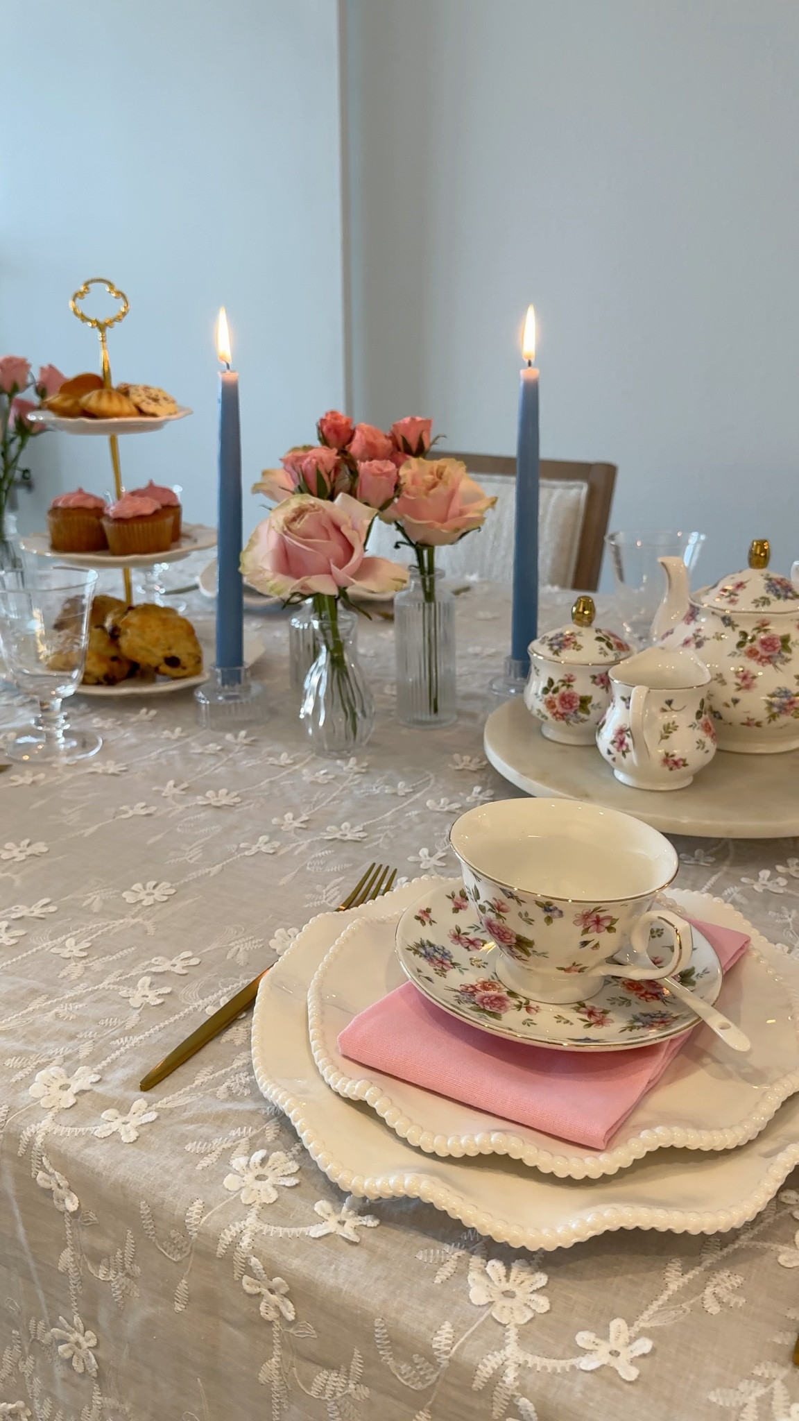 Tea party table details ✨🌸

#teaparty #mothersday #tablescape #teapartytablescape 

#LTKMothersDay