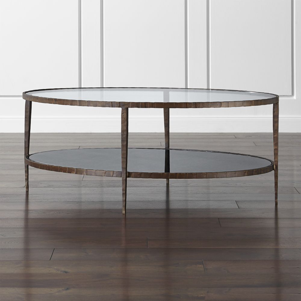 Clairemont Oval Coffee Table | Crate & Barrel