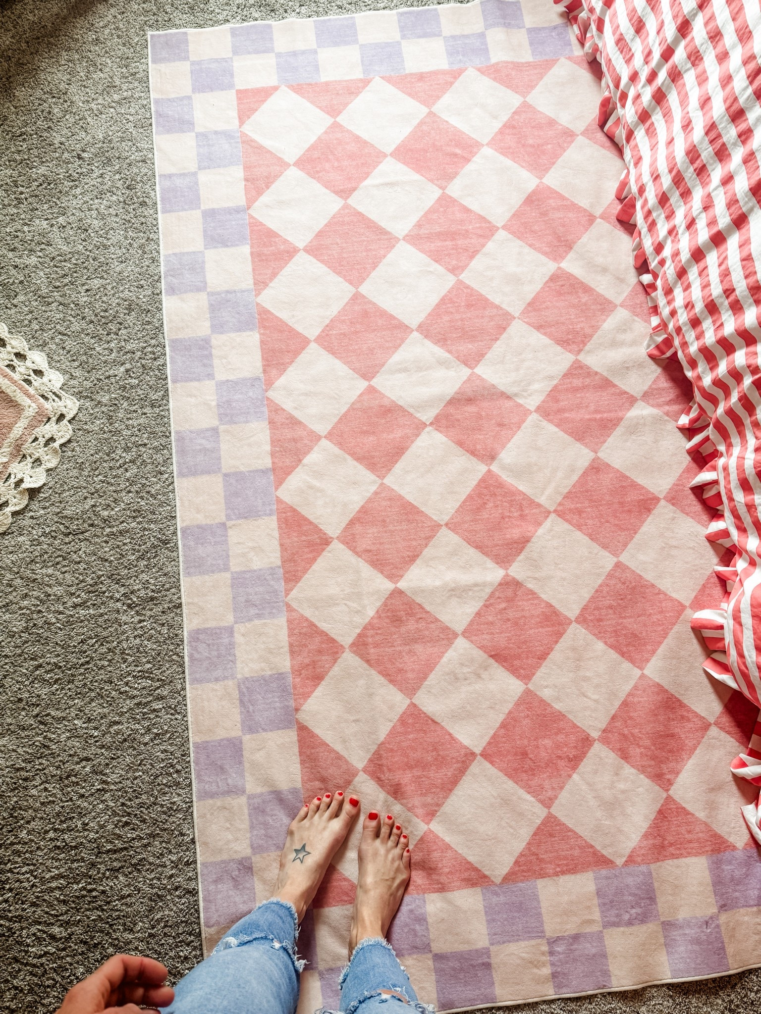 Checkered purple and pink rug

#LTKHome #LTKFindsUnder50 #LTKFamily