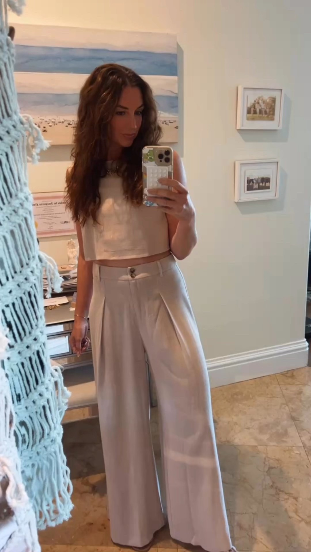 Wide leg linen pants set

#LTKSeasonal #LTKTravel #LTKOver40