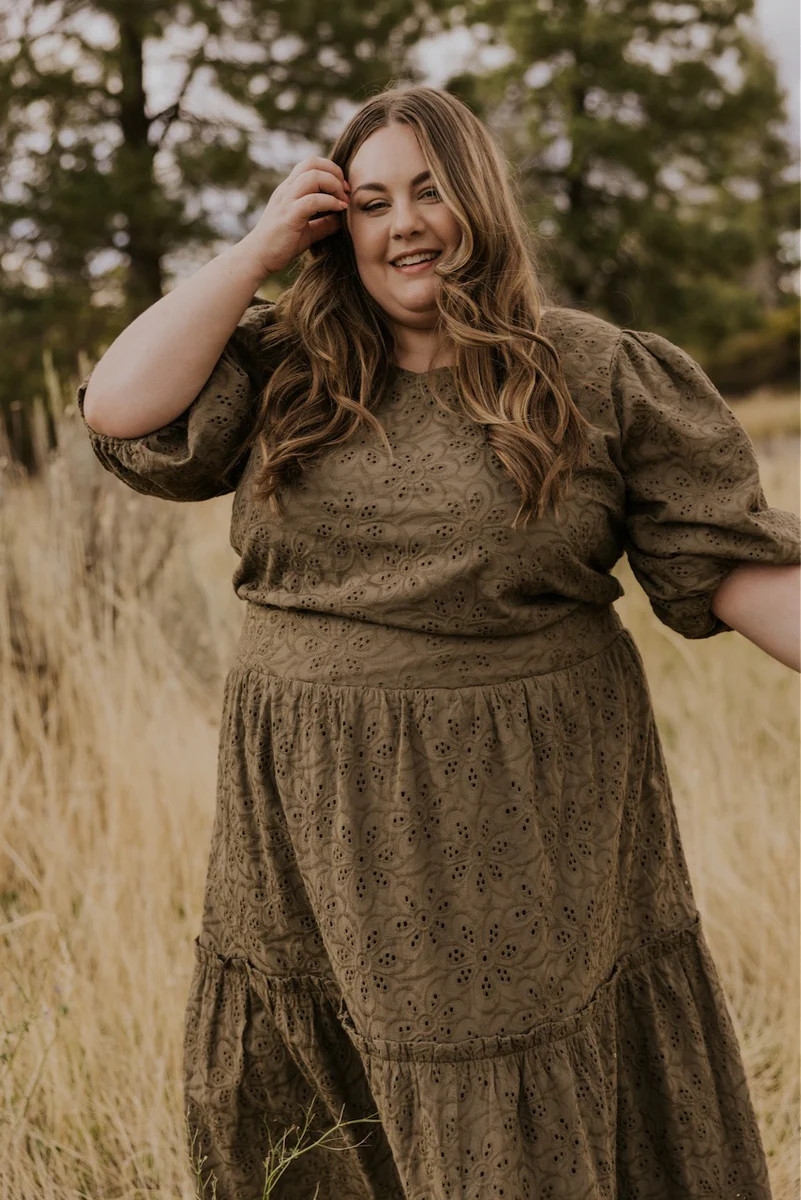 Magnolia Puff Sleeve Eyelet Blouse | Roolee