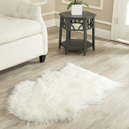 Safavieh Haven Faux Sheepskin Rug , (2'x3'), 2.4 Pounds, Ivory | Walmart (US)