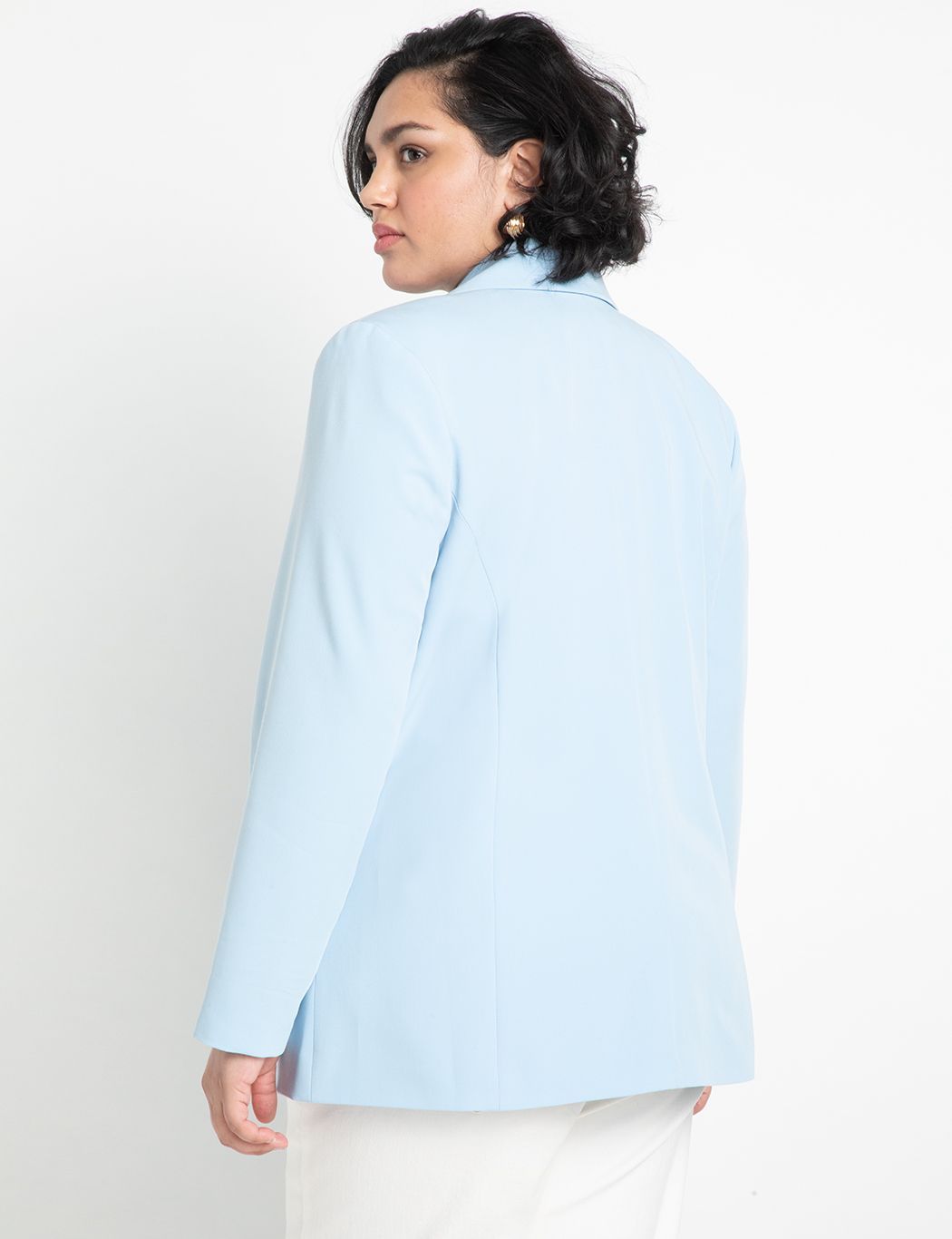 Long Relaxed Blazer | Women's Plus Size Coats + Jackets | ELOQUII | Eloquii