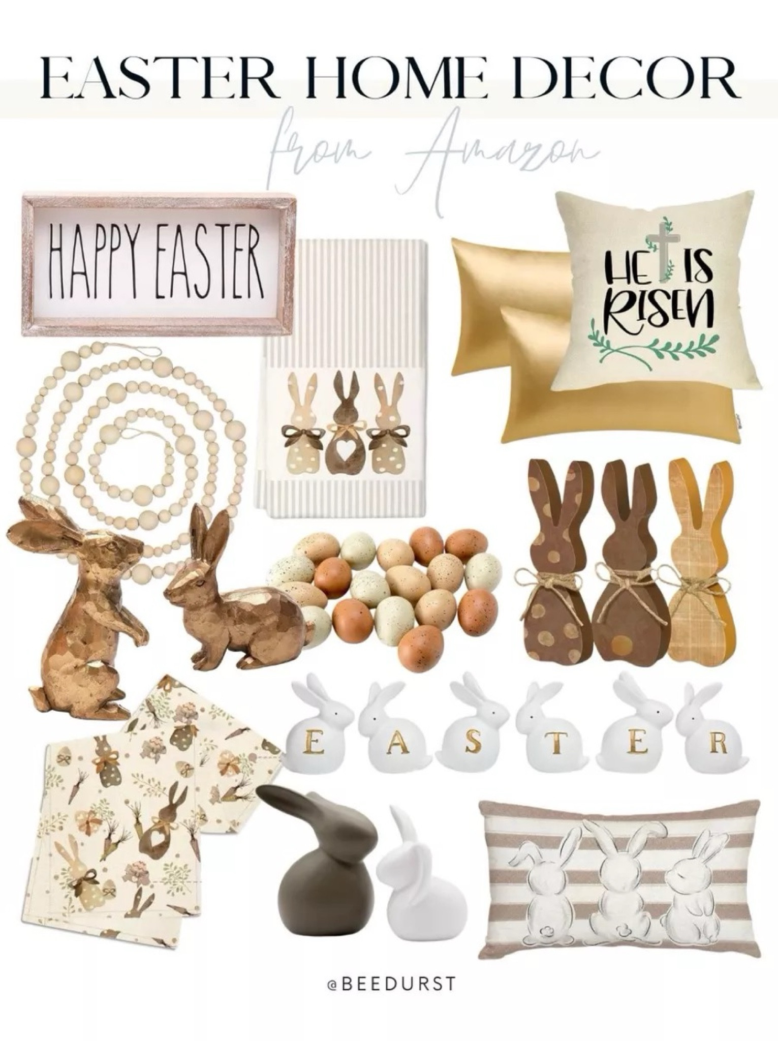 Easter home decor from Amazon, Amazon Easter decor, neutral Easter decor, Easter throw pillow, Easter table runner, Easter bunny decor, Easter kitchen towel

#LTKSeasonal #LTKfindsunder50 #LTKhome