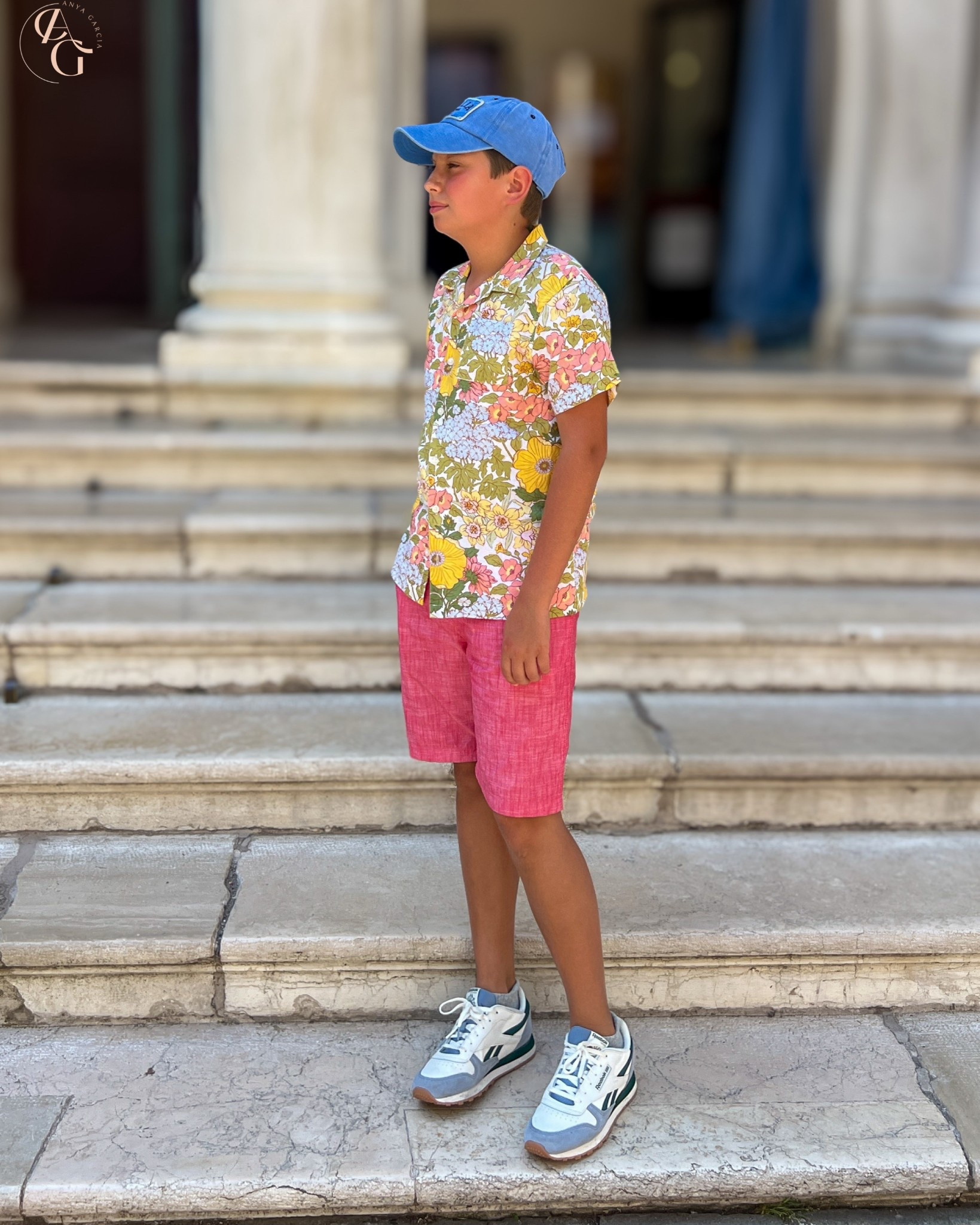 Europe with family! Adrian 11 yrs| top Janie & Jack | The shorts are so comfortable Amazon  and these Reebok sneakers saw many alleys and stairs! Definitely the outfit for summer Europe