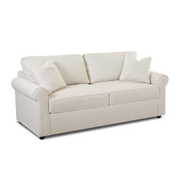 Nashville 82" Cotton Rolled Arm Sofa with Reversible Cushions | Wayfair North America