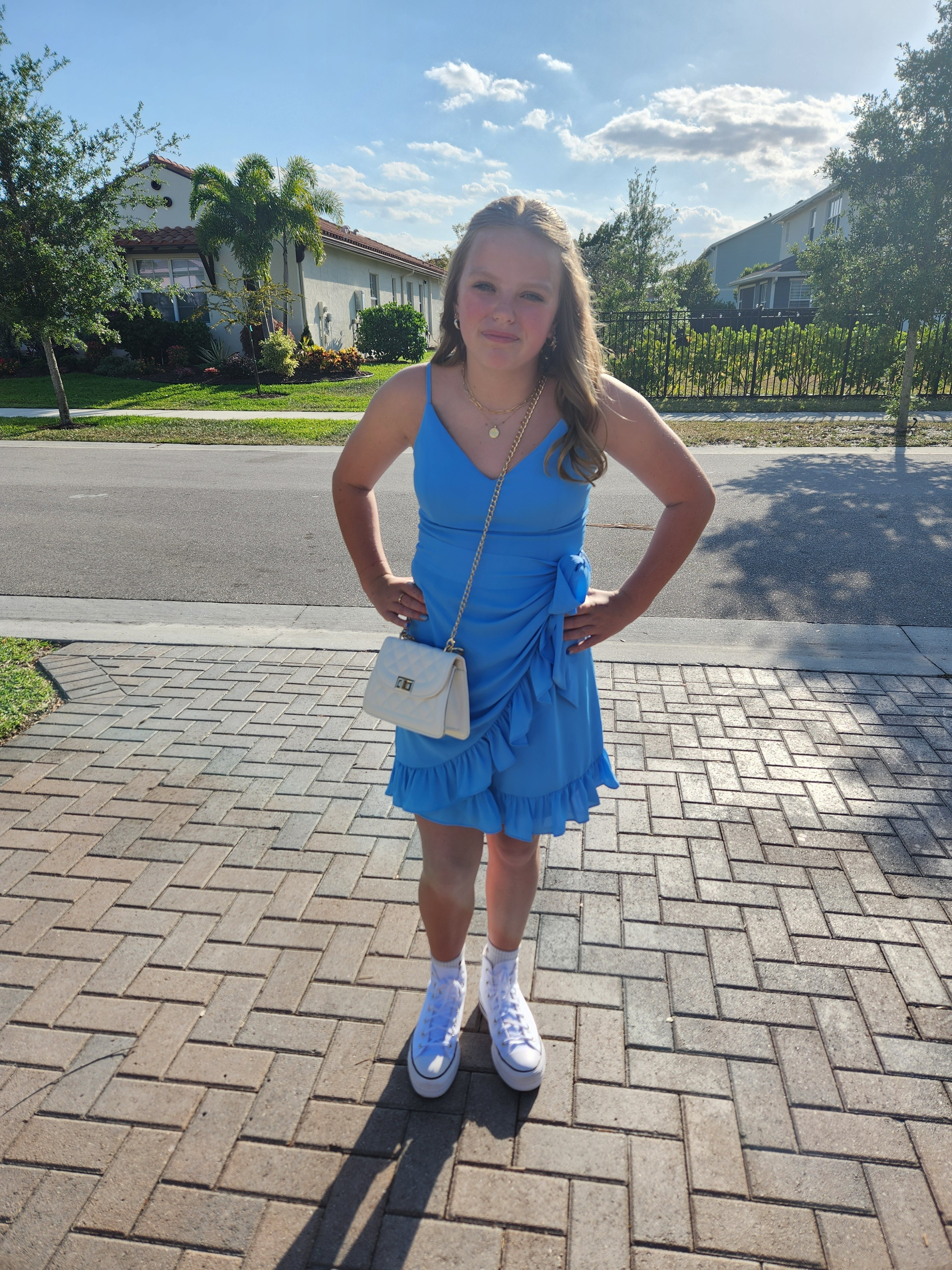 Sneaker ball dress! Loved this age appropriate lily dress paired with converse sneakers and matching white bag.

#LTKkids #LTKitbag #LTKshoecrush