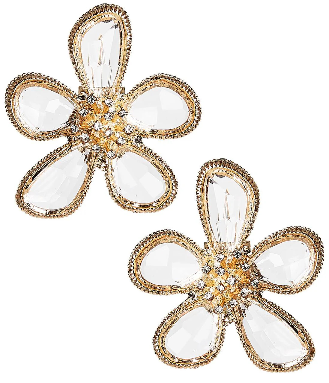 Sonja Formal Crystal Floral Stud Earrings | Lisi Lerch | Lisi Lerch Inc