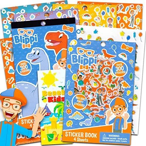 Blippi Stickers for Toddlers - Blippi Party Supplies Bundle with Over 600 Blippi Stickers for Par... | Amazon (US)