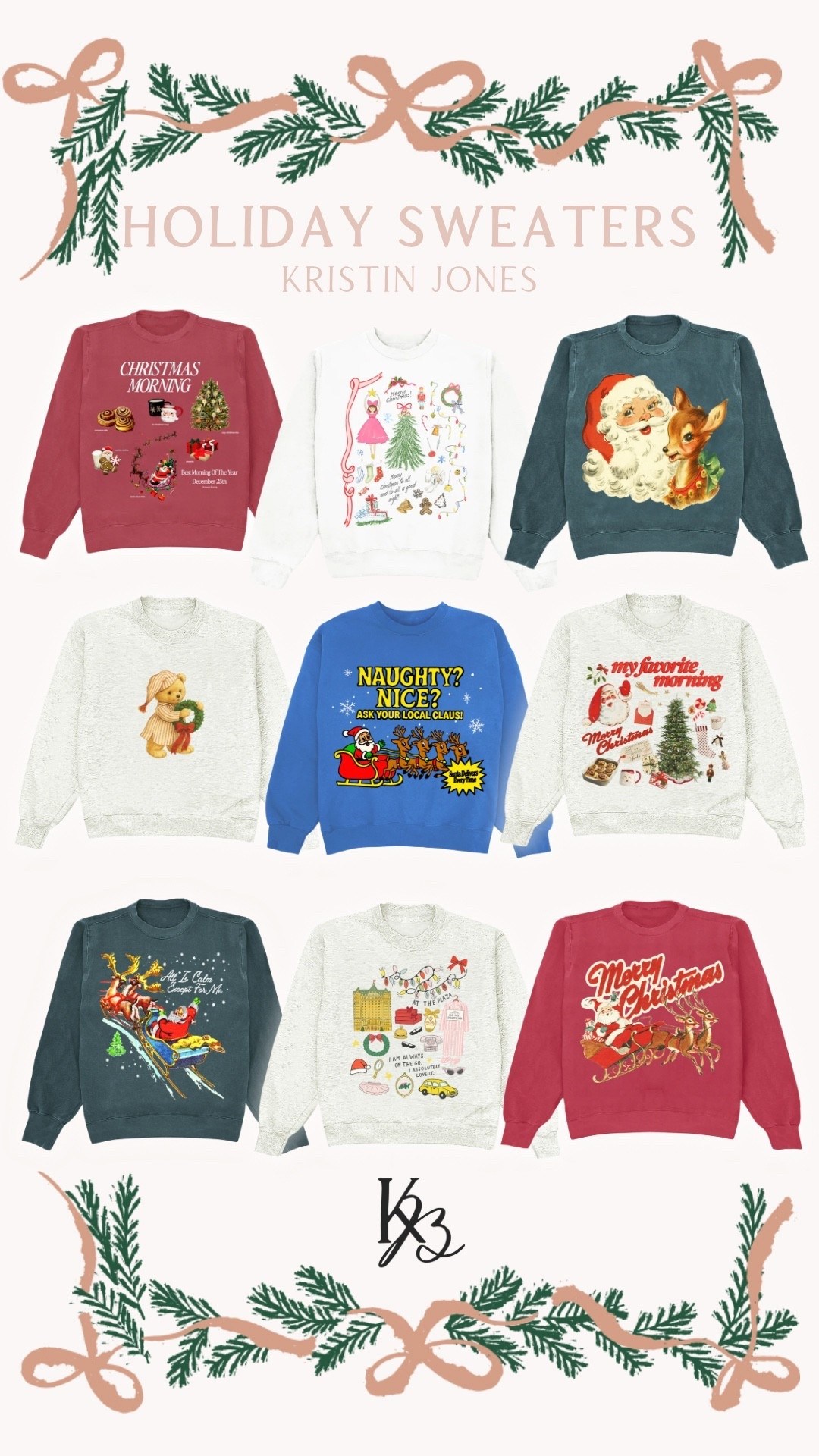 Shop Kristin Jones for the cutest holiday crewnecks and tees! 
Christmas sweaters, sweatshirts, graphic crewnecks and t-shirts, trending, festive 

#LTKHoliday #LTKFindsUnder100 #LTKStyleTip