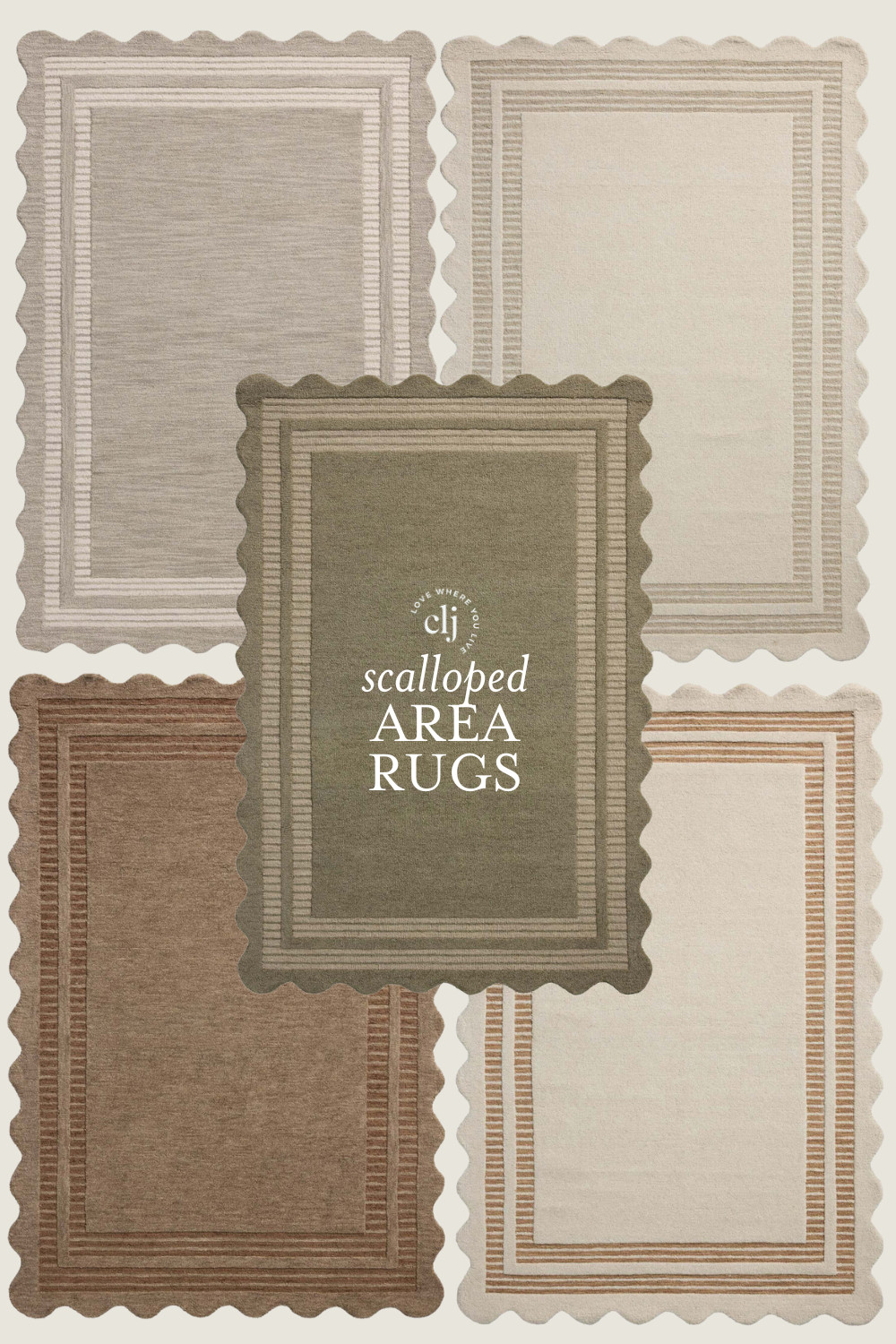 Our Scottie rugs from our newest CLJ x Loloi collection are sweet as can be with that scalloped edge. 

 #LTKHome #LTKSaleAlert #LTKStyleTip
