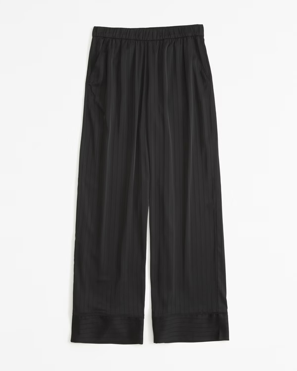 Satin Jacquard Sleep Pant | Abercrombie & Fitch (US)