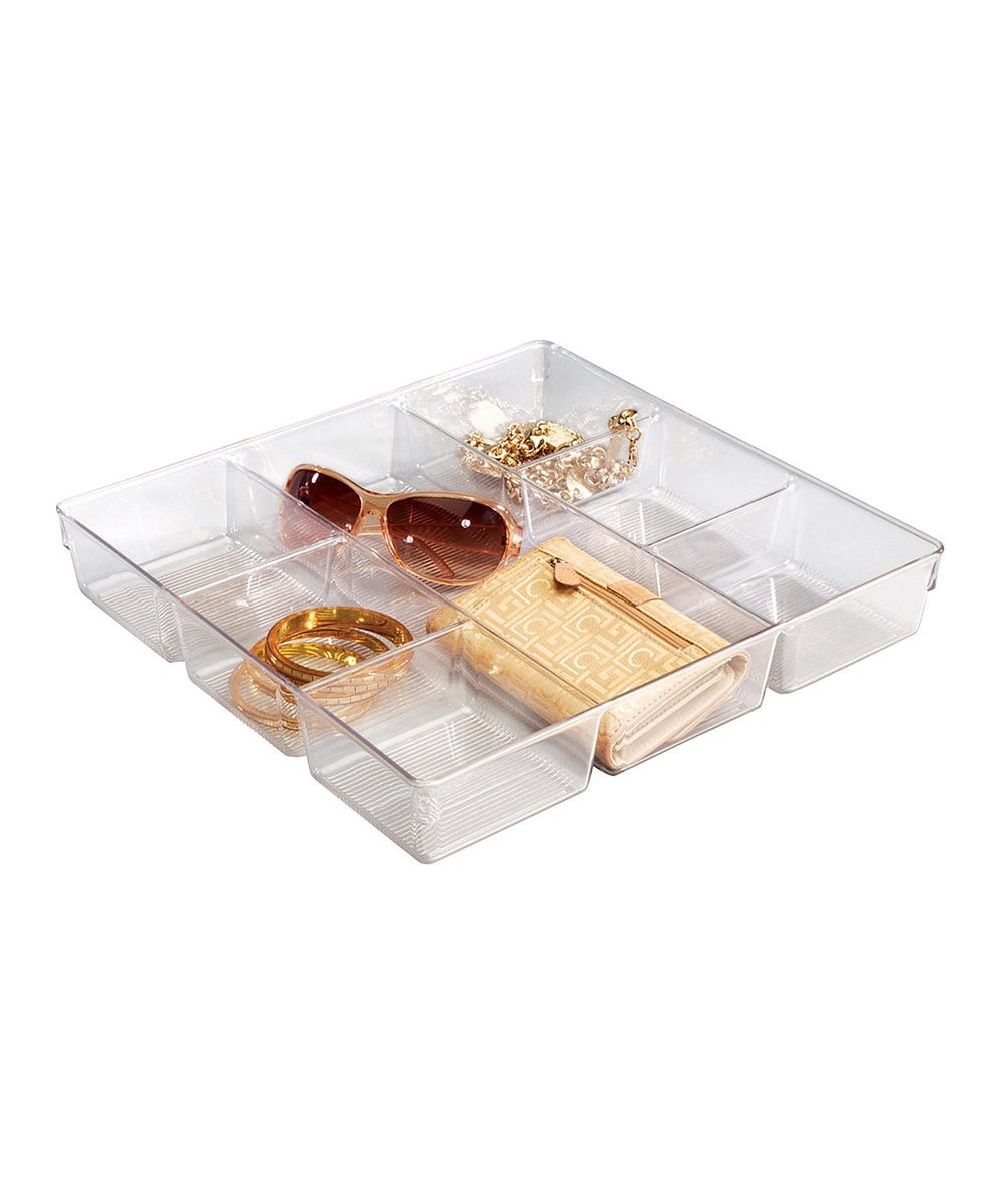 iDesign Drawer Organizers Clear - Clear Seven-Compartment Dresser Organizer | Zulily