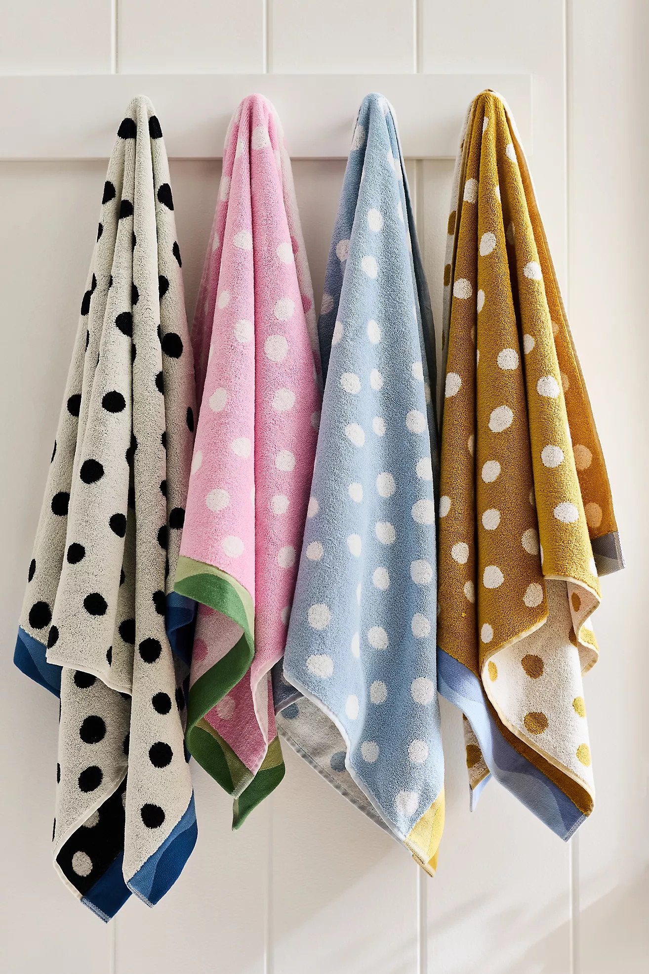 Maeve Cotton Patterned Towel Collection | Anthropologie (US)
