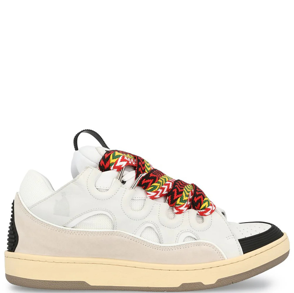 Lanvin Men's Curb Sneakers White - UK 9 WHITE | Threads Menswear