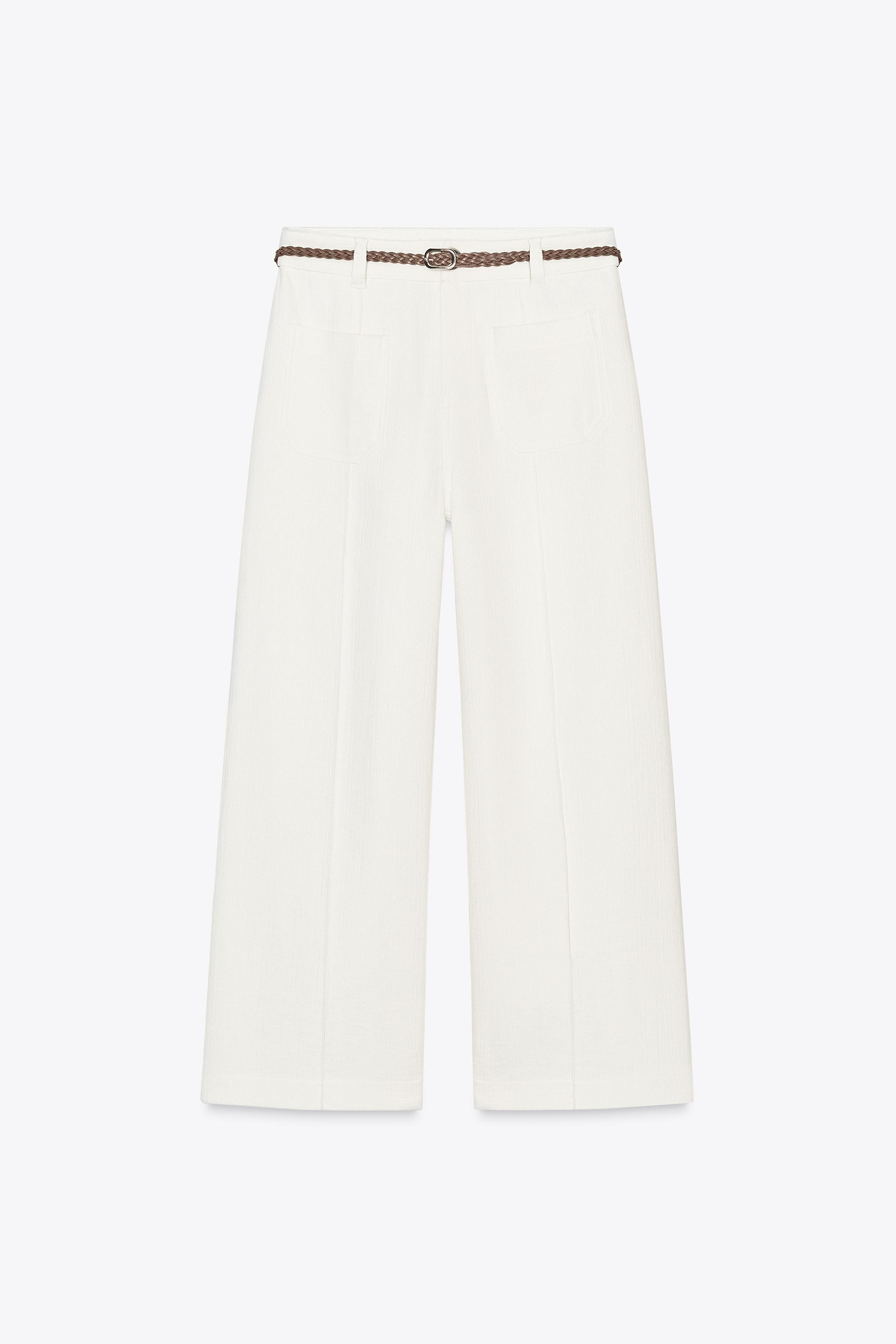 BRAIDED BELT CULOTTES | Zara US