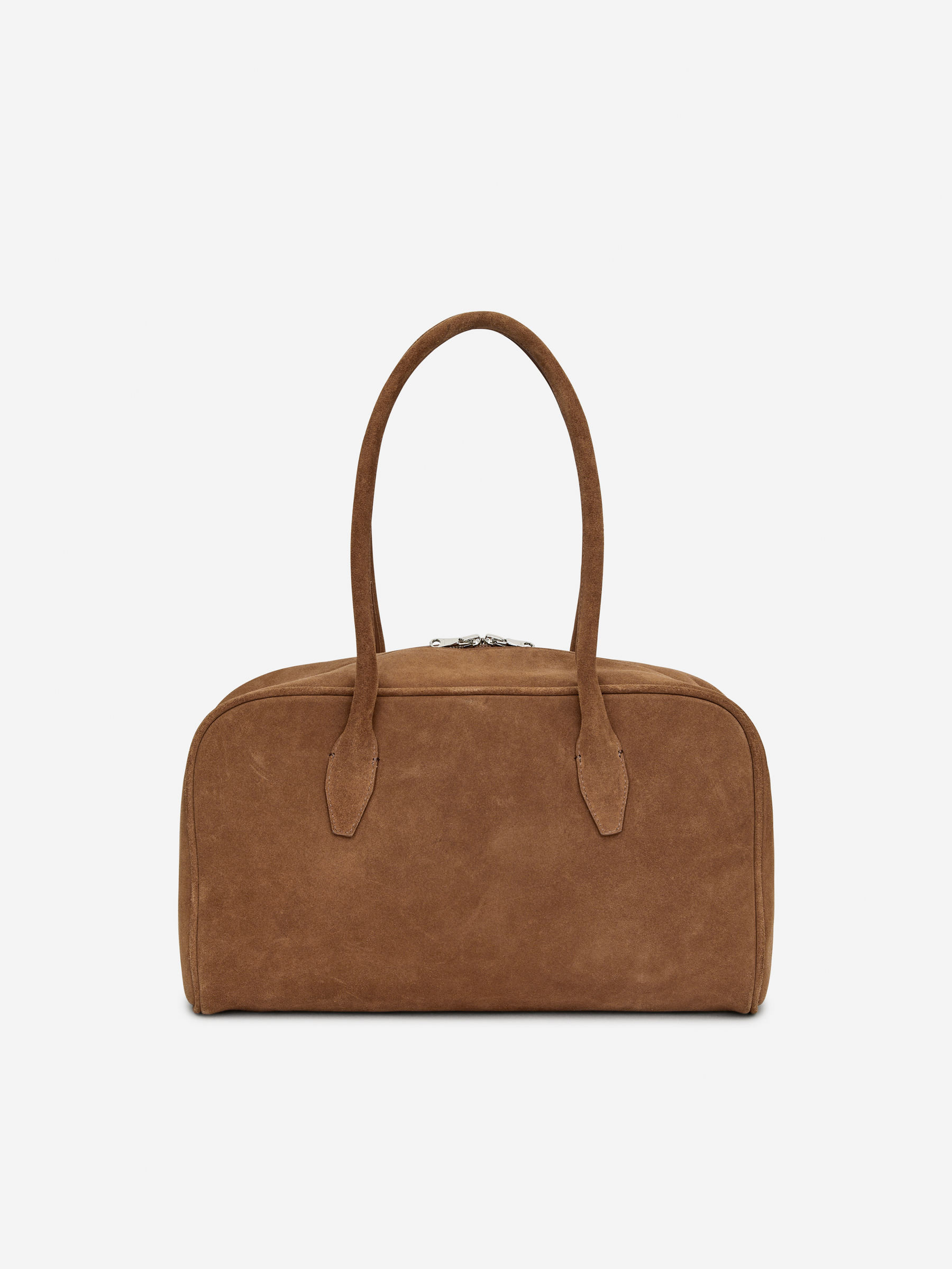 Bowlingtasche aus Veloursleder – Braun – Damen – ARKET DE | Arket EU